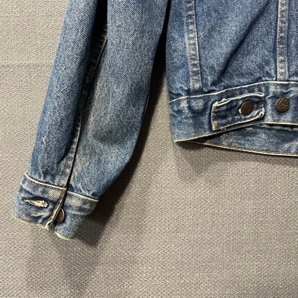 Vintage Levis Denim Trucker Jean Jacket 71506-0216 Made In USA Size 42L 80s (42) - Picture 11 of 15